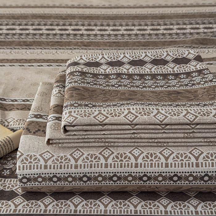 爱彼家纺 2026新款A类亚麻老粗布单床单床单三件套-亚麻老粗布 亚麻粗布-棕调时光