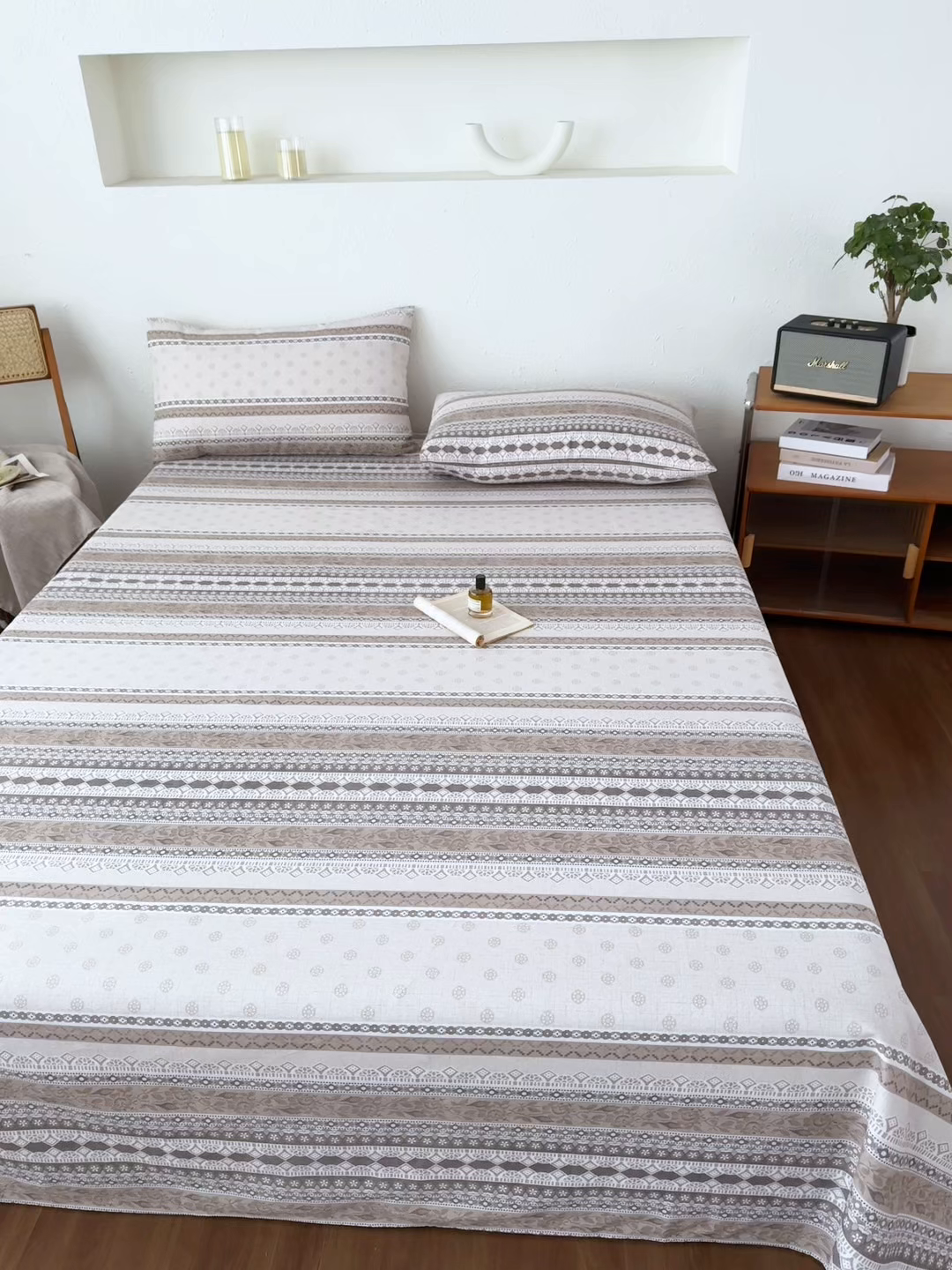 91家纺网 家纺一手货源 找家纺 爱彼家纺 2026新款A类亚麻老粗布单床单床单三件套-亚麻老粗布 亚麻粗布-棕调时光