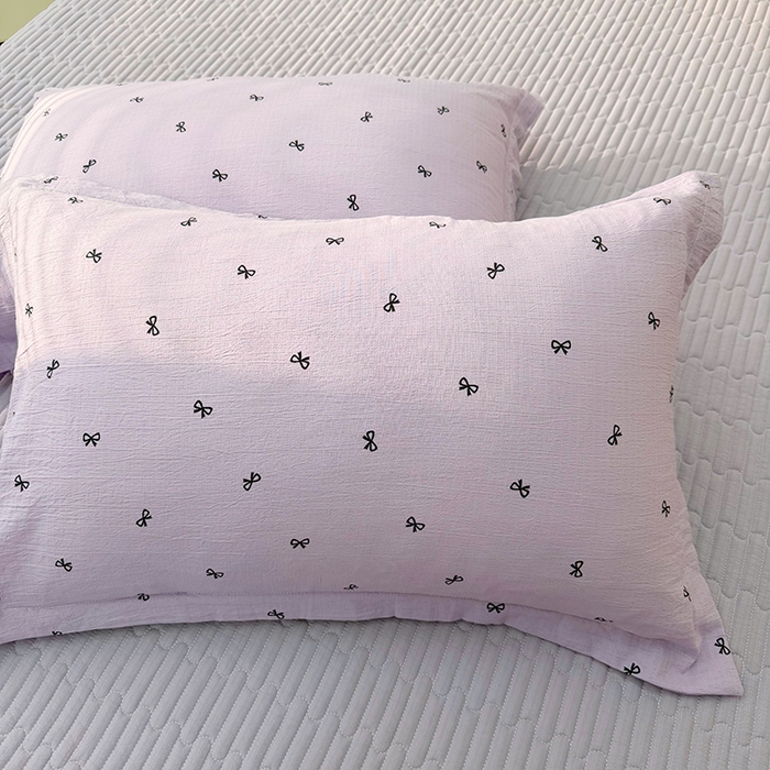 91家纺网 家纺一手货源 找家纺 （总）九诺家纺 2026新款丝柔棉皱皱纱花边床盖四件套