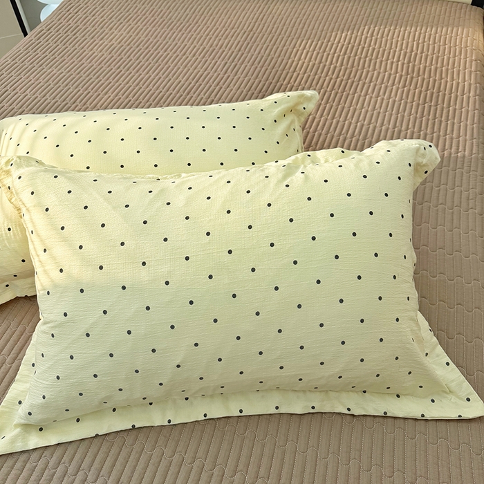 91家纺网 家纺一手货源 找家纺 九诺家纺 2026新款丝柔棉皱皱纱花边床盖四件套 米娅-少女情节