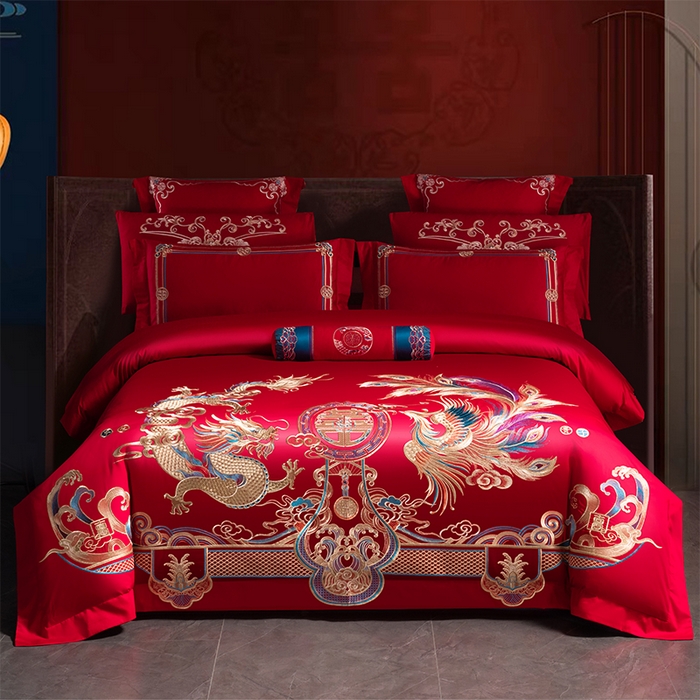 91家纺网 家纺一手货源 找家纺 （总）博之洋婚庆 2026新款全棉长绒棉刺绣婚庆四件套多件套