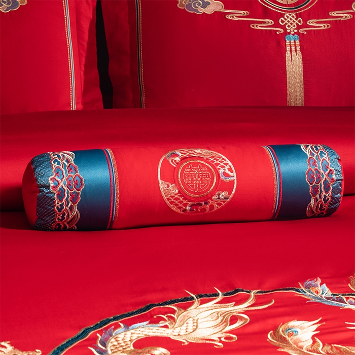 91家纺网 家纺一手货源 找家纺 博之洋婚庆 2026新款全棉长绒棉刺绣婚庆四件套多件套 富丽堂皇