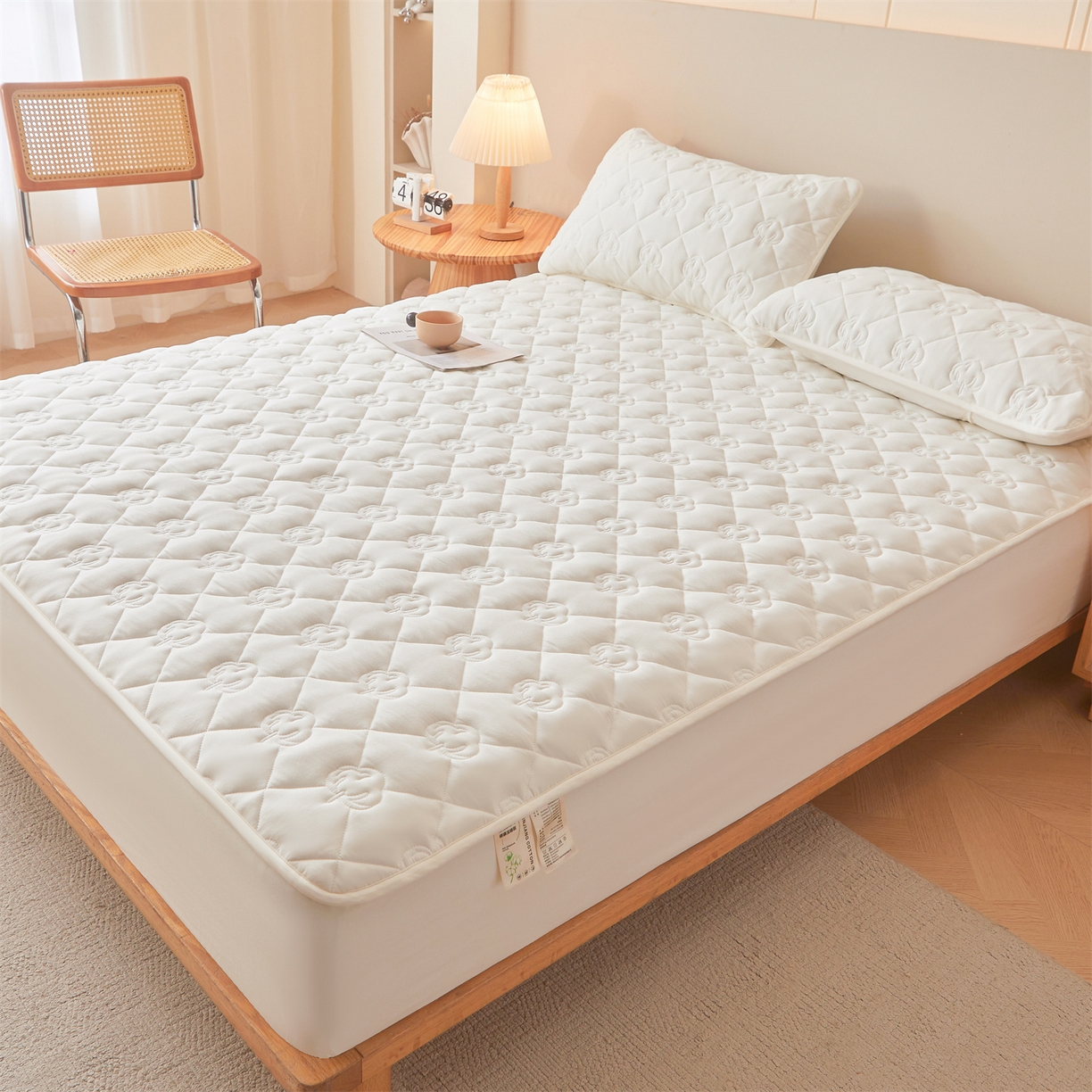 91家纺网 家纺一手货源 找家纺 （总）柔品 2026新款牛奶棉新疆棉花夹棉床笠