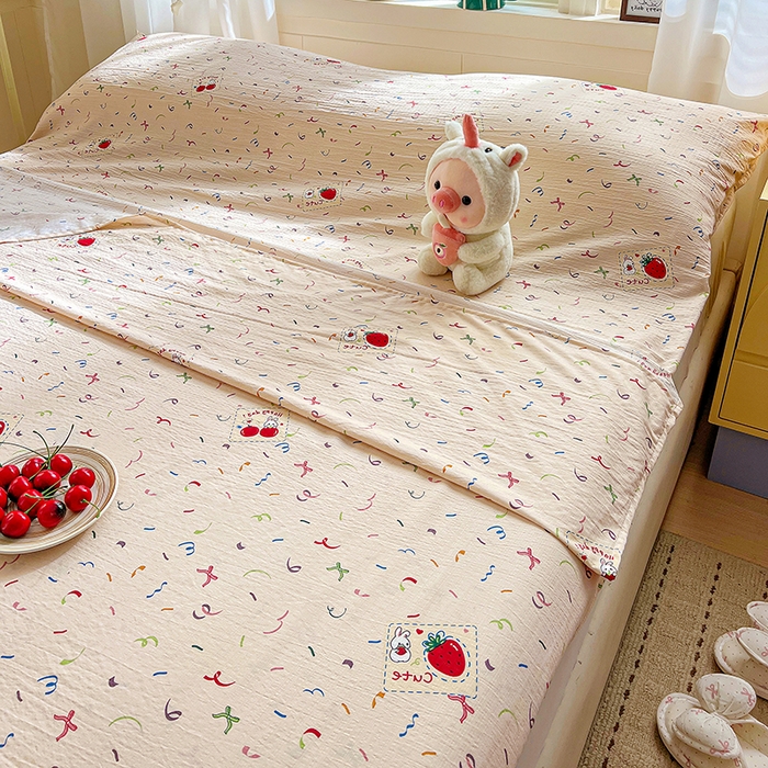 91家纺网 家纺一手货源 找家纺 维娜斯家纺 2026新款双层纱旅行酒店隔脏睡袋 森林派对