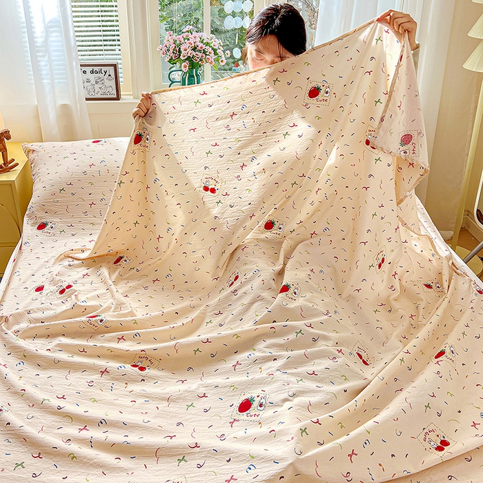 91家纺网 家纺一手货源 找家纺 维娜斯家纺 2026新款双层纱旅行酒店隔脏睡袋 森林派对