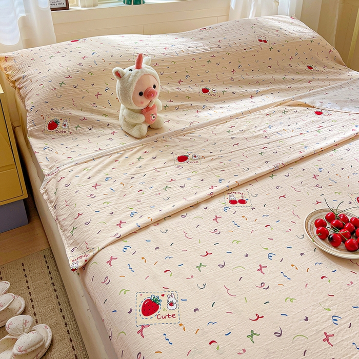 91家纺网 家纺一手货源 找家纺 维娜斯家纺 2026新款双层纱旅行酒店隔脏睡袋 森林派对