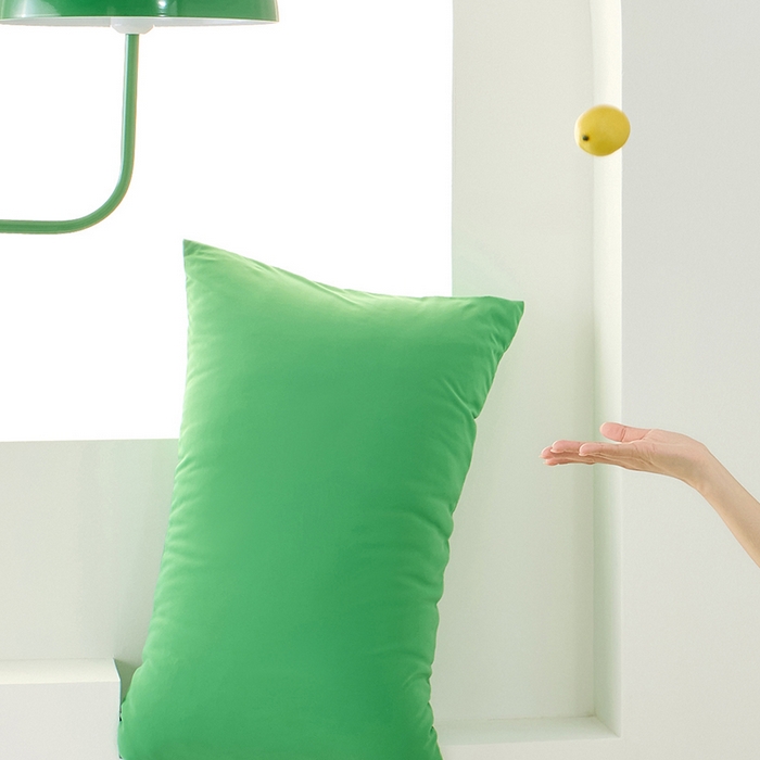 91家纺网 家纺一手货源 找家纺 LADYCOCO可可家居 2026新款coolmate多巴胺色系凉感枕套 绿洲