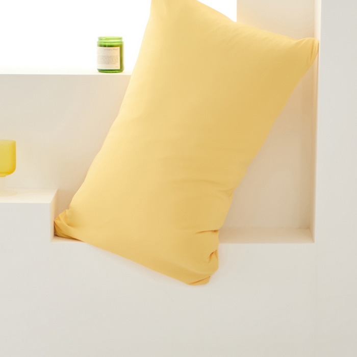 91家纺网 家纺一手货源 找家纺 LADYCOCO可可家居 2026新款coolmate多巴胺色系凉感枕套 橙黄