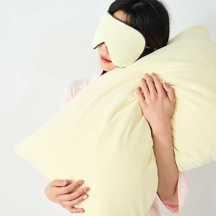 91家纺网 家纺一手货源 找家纺 LADYCOCO可可家居 2026新款coolmate多巴胺色系凉感枕套 枕套-黄