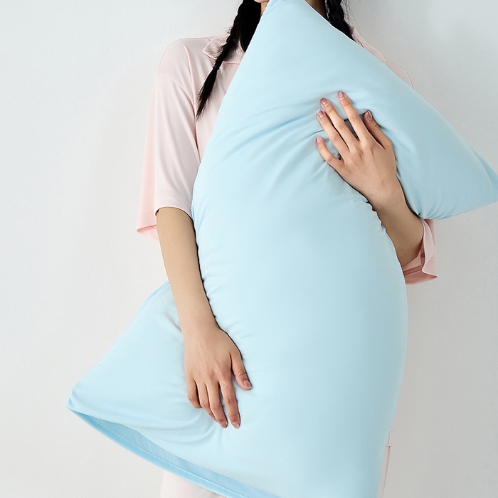 91家纺网 家纺一手货源 找家纺 LADYCOCO可可家居 2026新款coolmate多巴胺色系凉感枕套 枕套-蓝