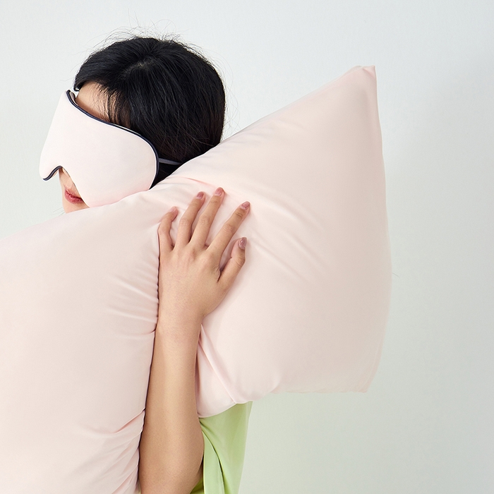 91家纺网 家纺一手货源 找家纺 LADYCOCO可可家居 2026新款coolmate多巴胺色系凉感枕套 枕套-粉