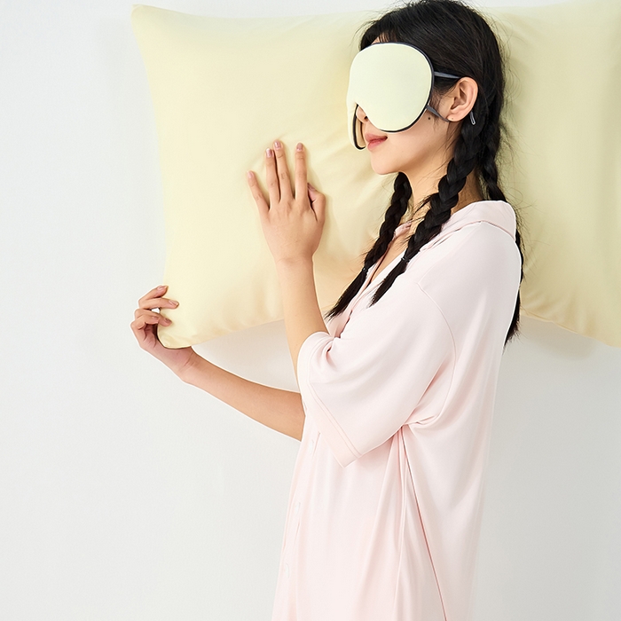 91家纺网 家纺一手货源 找家纺 LADYCOCO可可家居 2026新款coolmate多巴胺色系凉感枕套 枕套-黄