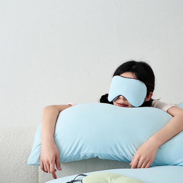 91家纺网 家纺一手货源 找家纺 LADYCOCO可可家居 2026新款coolmate多巴胺色系凉感枕套 枕套-蓝