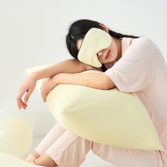 91家纺网 家纺一手货源 找家纺 LADYCOCO可可家居 2026新款coolmate多巴胺色系凉感枕套 枕套-黄