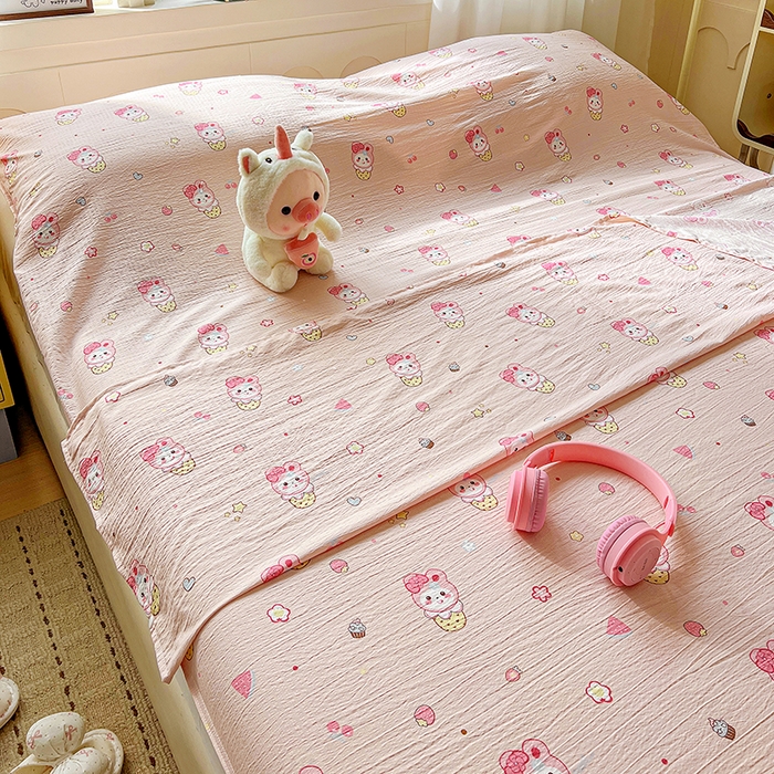 91家纺网 家纺一手货源 找家纺 维娜斯家纺 2026新款双层纱旅行酒店隔脏睡袋 小兔莉莉