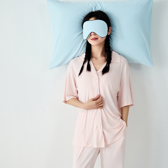 91家纺网 家纺一手货源 找家纺 LADYCOCO可可家居 2026新款coolmate多巴胺色系凉感枕套 枕套-蓝