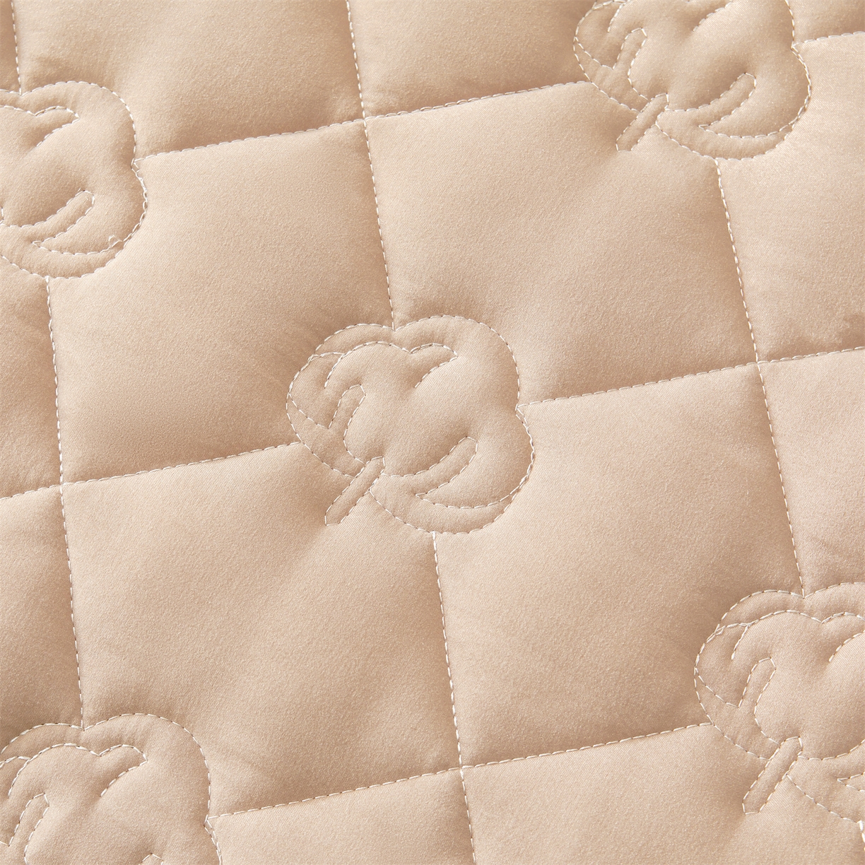 91家纺网 家纺一手货源 找家纺 柔品 2026新款牛奶棉新疆棉花夹棉床笠 新疆棉花-卡其