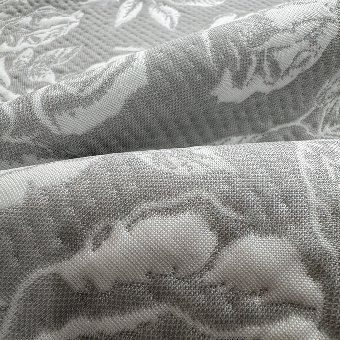 91家纺网 家纺一手货源 找家纺 伊人坊 2026新款A类550克凉感提花值过0.21冰豆豆家用凉席子三件套夏季---床笠款 玫瑰-灰