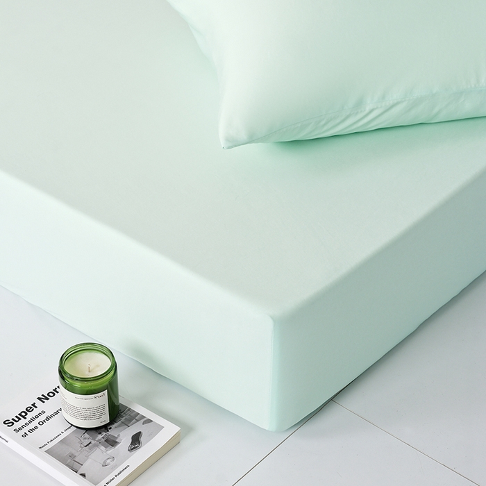 91家纺网 家纺一手货源 找家纺 LADYCOCO可可家居 2026新款PE冰锦丝语床笠枕套 琥珀绿