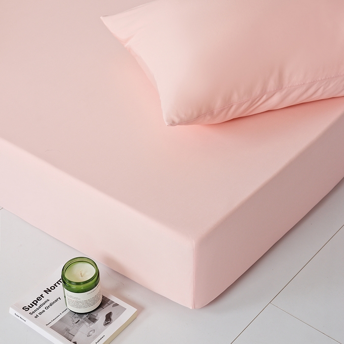 91家纺网 家纺一手货源 找家纺 LADYCOCO可可家居 2026新款PE冰锦丝语床笠枕套 清凉粉