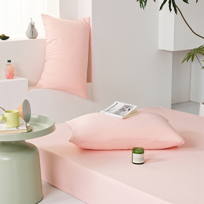 91家纺网 家纺一手货源 找家纺 LADYCOCO可可家居 2026新款PE冰锦丝语床笠枕套 清凉粉