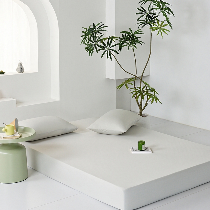 91家纺网 家纺一手货源 找家纺 LADYCOCO可可家居 2026新款PE冰锦丝语床笠枕套 夏夜灰