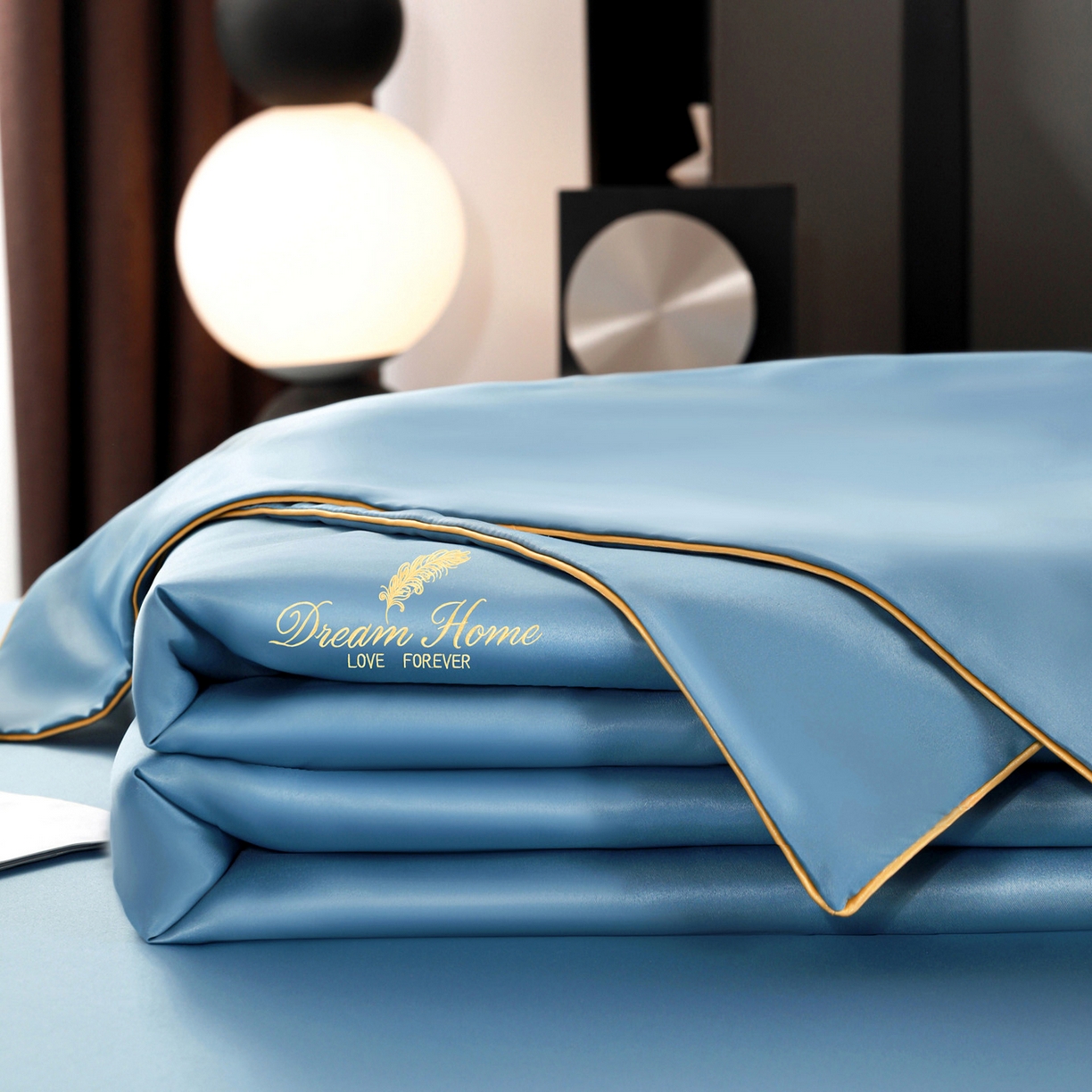 91家纺网 家纺一手货源 找家纺 （总）维娜斯家纺 2026新款绣花冰丝夏被四件套