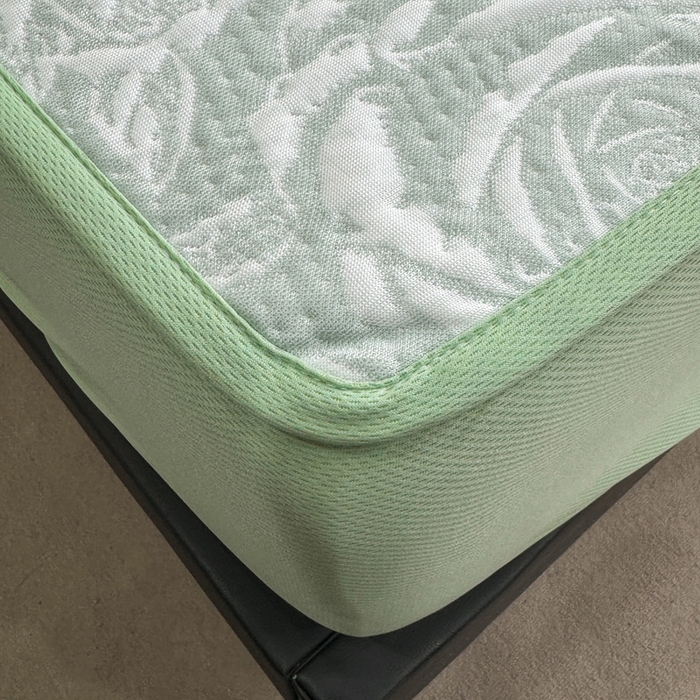 91家纺网 家纺一手货源 找家纺 伊人坊 2026新款A类550克凉感提花值过0.21冰豆豆家用凉席子三件套夏季---床笠款 玫瑰-绿