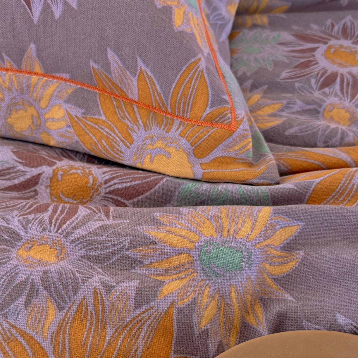 91家纺网 家纺一手货源 找家纺 （总）棠颂家纺 2026新款原棉中古风色织双层纱四件套