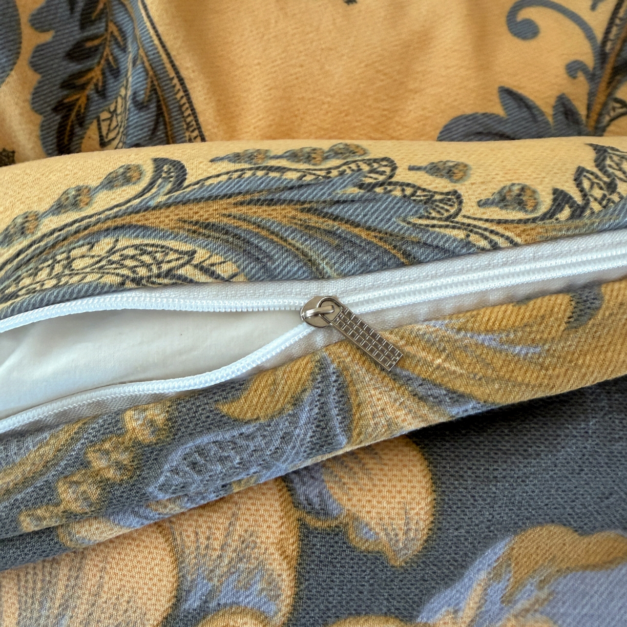 91家纺网 家纺一手货源 找家纺 棠颂家纺 2026新款原棉中古风色织双层纱四件套 金玉满堂