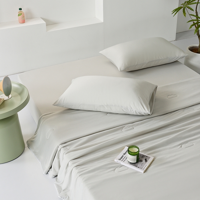 91家纺网 家纺一手货源 找家纺 LADYCOCO可可家居 2026新款PE冰锦丝语夏凉被 夏夜灰