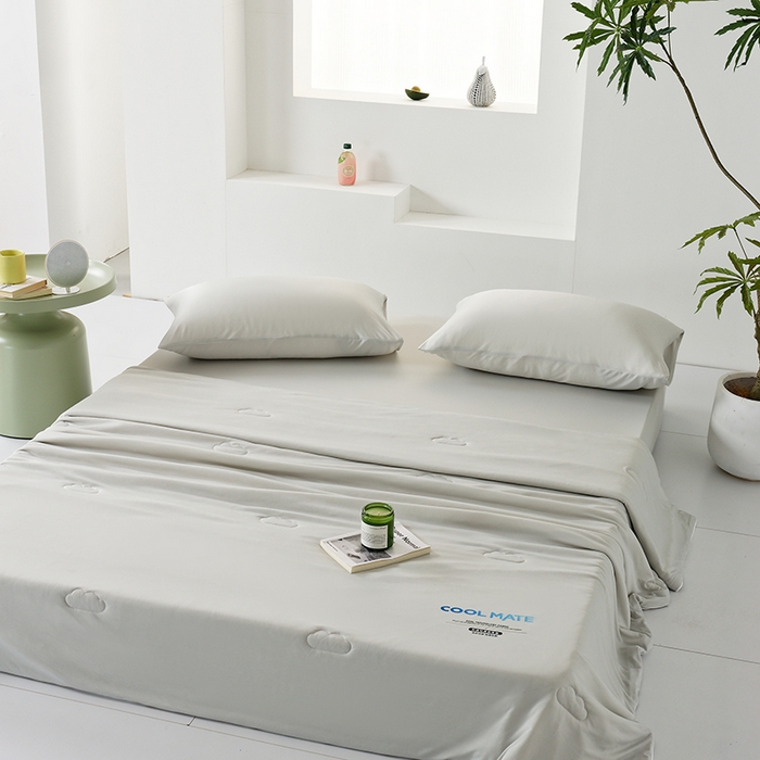 91家纺网 家纺一手货源 找家纺 LADYCOCO可可家居 2026新款PE冰锦丝语夏凉被 夏夜灰