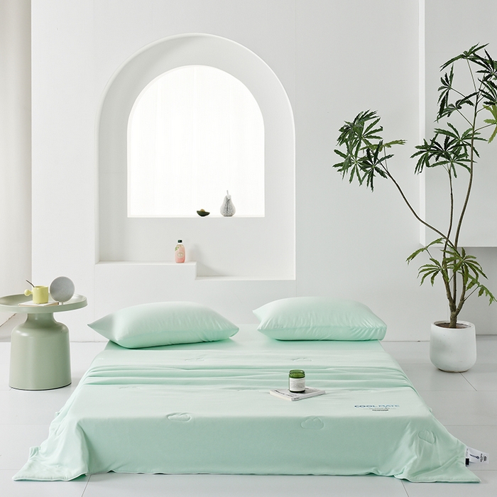 LADYCOCO可可家居 2026新款PE冰锦丝语夏凉被 琥珀绿