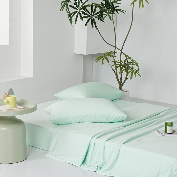 91家纺网 家纺一手货源 找家纺 LADYCOCO可可家居 2026新款PE冰锦丝语夏凉被 琥珀绿