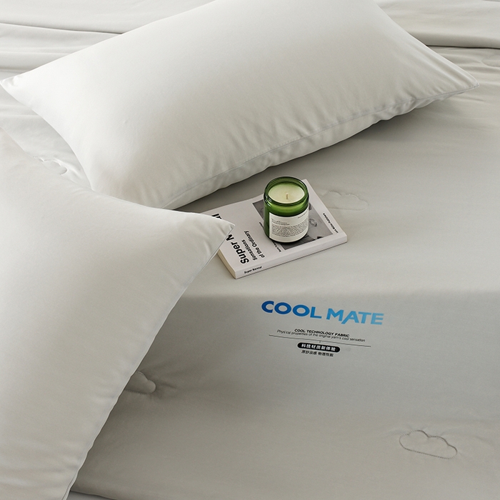 91家纺网 家纺一手货源 找家纺 LADYCOCO可可家居 2026新款PE冰锦丝语夏凉被 夏夜灰