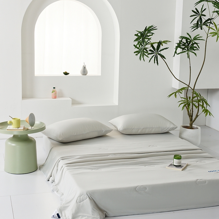 91家纺网 家纺一手货源 找家纺 LADYCOCO可可家居 2026新款PE冰锦丝语夏凉被 夏夜灰