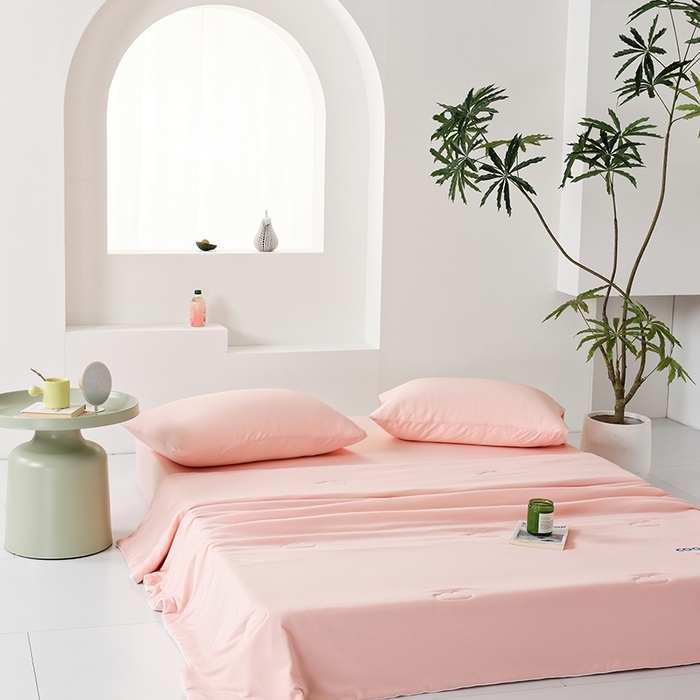 91家纺网 家纺一手货源 找家纺 LADYCOCO可可家居 2026新款PE冰锦丝语夏凉被 清凉粉