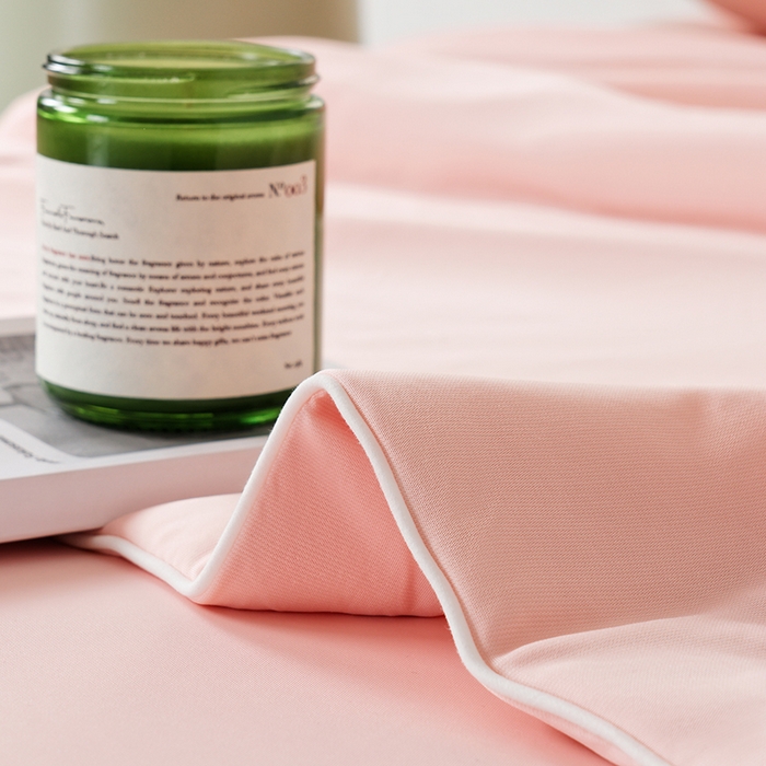 91家纺网 家纺一手货源 找家纺 LADYCOCO可可家居 2026新款PE冰锦丝语夏凉被 清凉粉