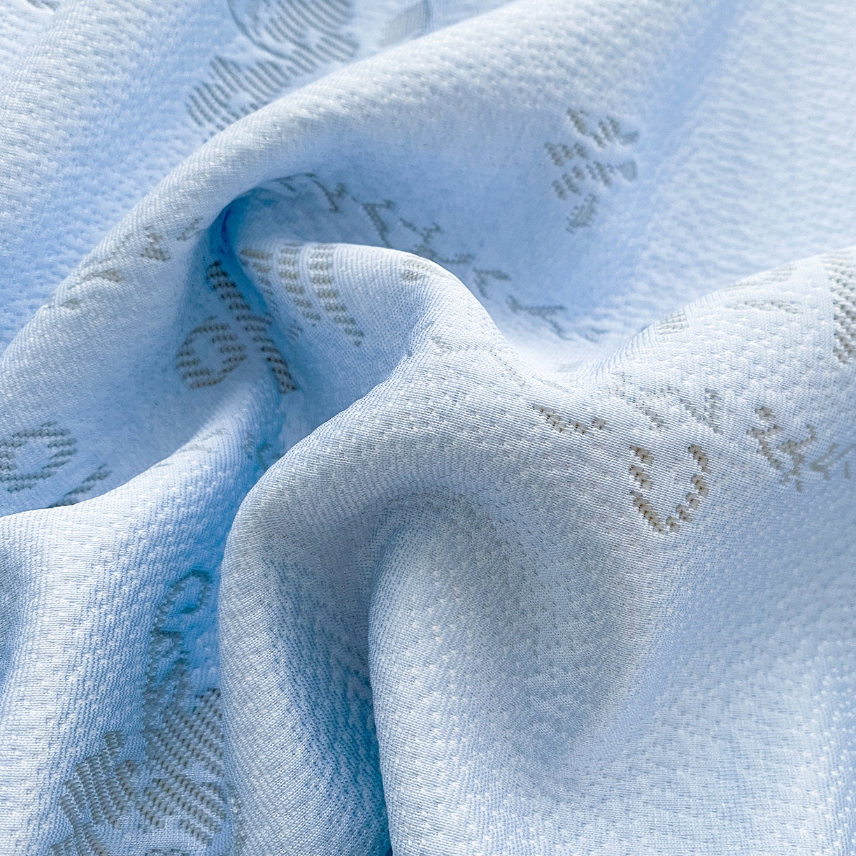 91家纺网 家纺一手货源 找家纺 眠势力 2026新款冰豆豆床裙款床笠夏天冰凉豆豆空调席子带花边床裙床笠二合一 韩系小花-冰蓝