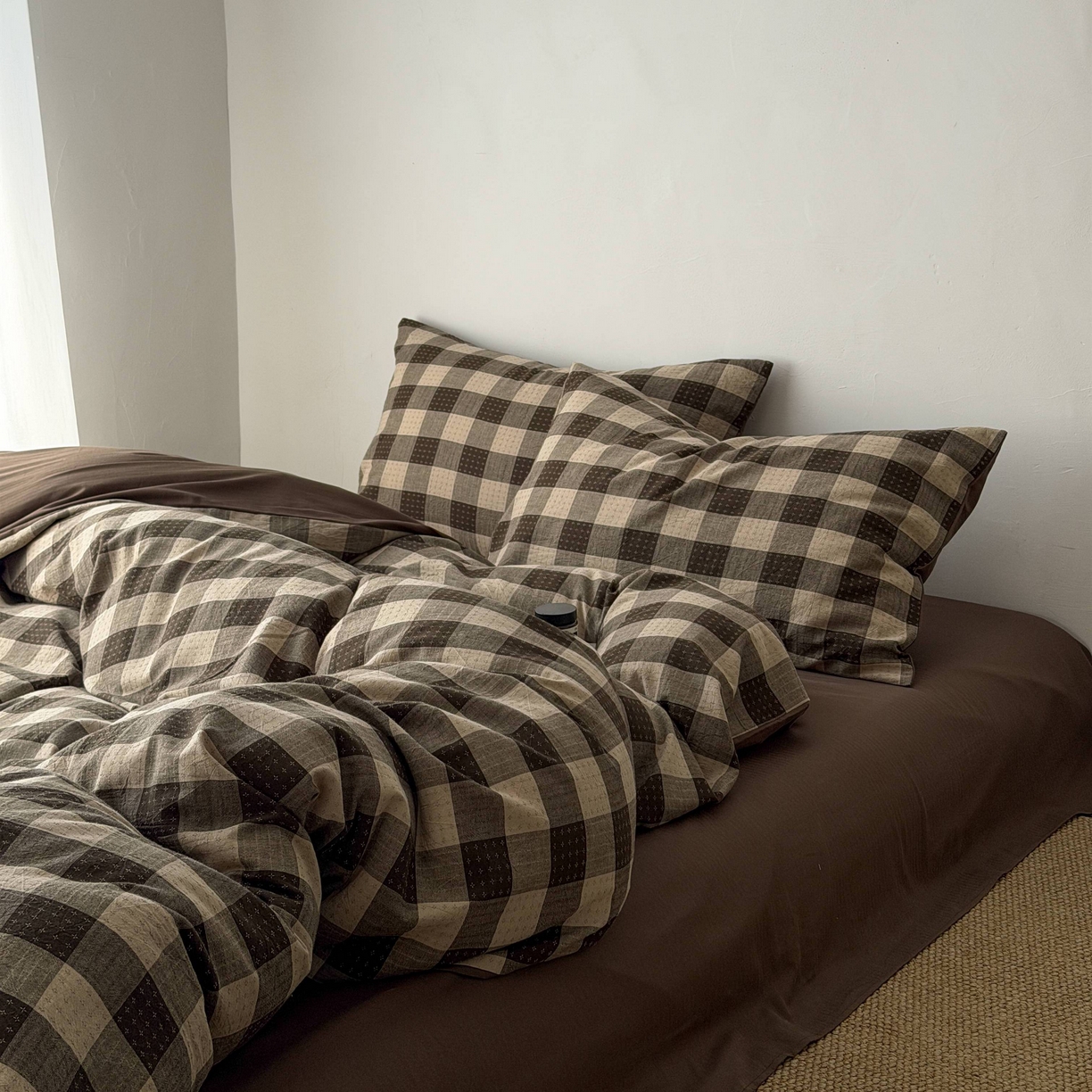 91家纺网 家纺一手货源 找家纺 （总）蜜宿 2026新款全棉纯棉提花四件套-柏柏星光