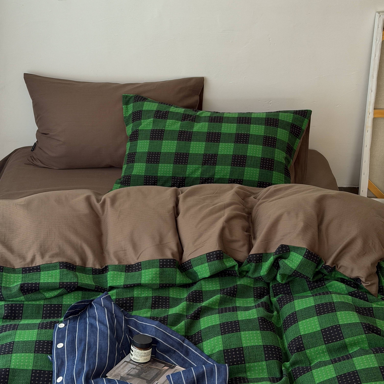 91家纺网 家纺一手货源 找家纺 （总）蜜宿 2026新款全棉纯棉提花四件套-柏柏星光