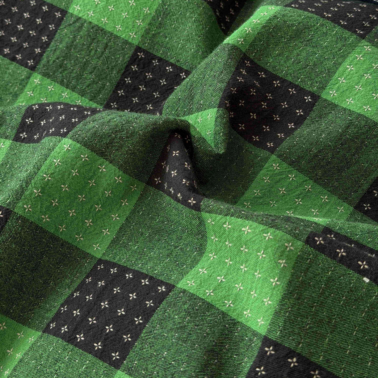 91家纺网 家纺一手货源 找家纺 蜜宿 2026新款全棉纯棉提花四件套-柏柏星光 柏柏星光-森林绿（枕套混搭）