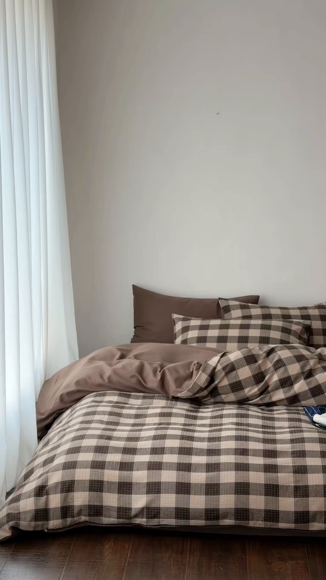 91家纺网 家纺一手货源 找家纺 蜜宿 2026新款全棉纯棉提花四件套-柏柏星光 柏柏星光-可可棕（枕套混搭）