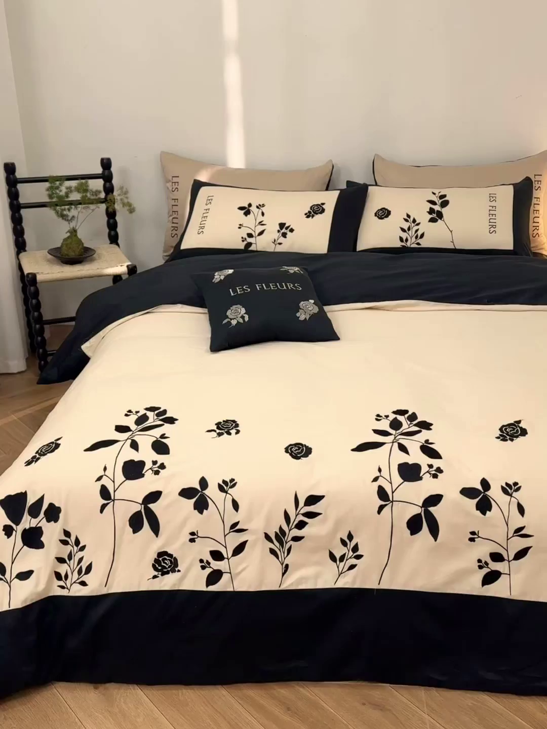 91家纺网 家纺一手货源 找家纺 （总）波比可可 2026新款50s长绒棉纯棉全棉居家轻奢四件套-款式二