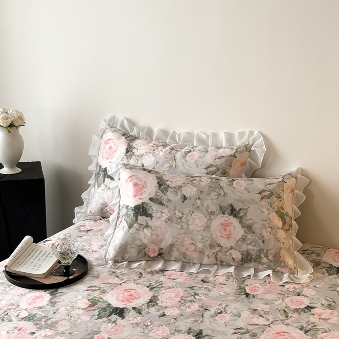 91家纺网 家纺一手货源 找家纺 懒猫家纺 2026新款高精密冰丝雪纺床裙凉席 玉瑾