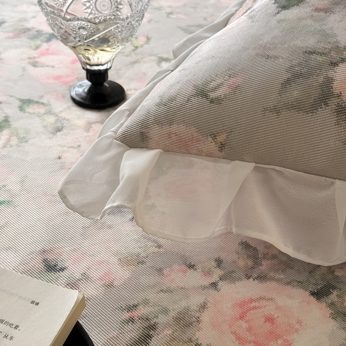 91家纺网 家纺一手货源 找家纺 懒猫家纺 2026新款高精密冰丝雪纺床裙凉席 玉瑾