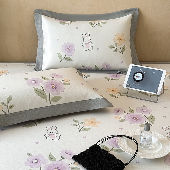 91家纺网 家纺一手货源 找家纺 （总）懒猫家纺 2026新款高精密冰丝抗菌防螨床席床笠凉席