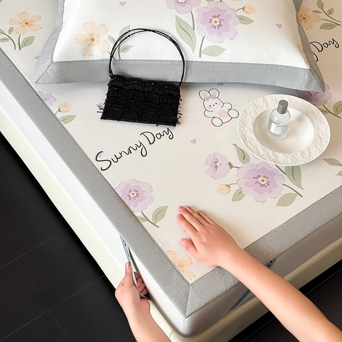 91家纺网 家纺一手货源 找家纺 （总）懒猫家纺 2026新款高精密冰丝抗菌防螨床席床笠凉席