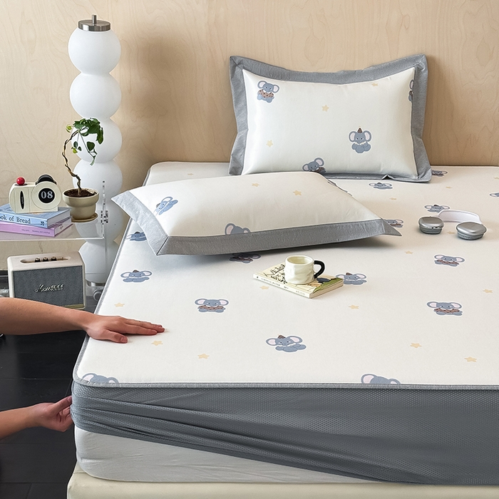 91家纺网 家纺一手货源 找家纺 （总）懒猫家纺 2026新款高精密冰丝抗菌防螨床席床笠凉席