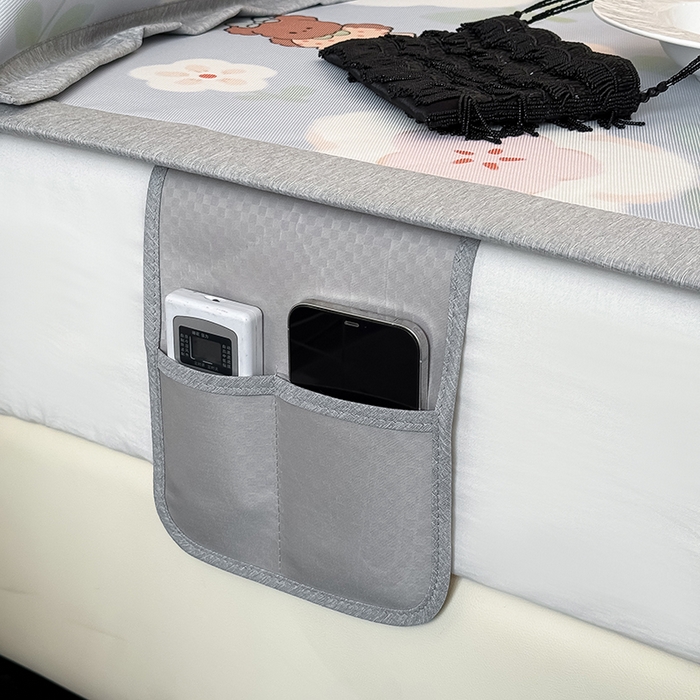 91家纺网 家纺一手货源 找家纺 懒猫家纺 2026新款高精密冰丝抗菌防螨床席床笠凉席 花间小熊床席